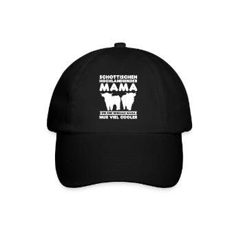 Rind Schottisches Hochlandrind Bauernhof Geschenk - Baseballkappe - Schwarz/Schwarz - Vorne