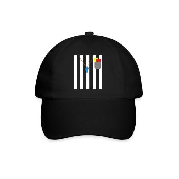 Tenue d’arbitre Devise Party Shiri - Casquette classique - noir/noir - Devant
