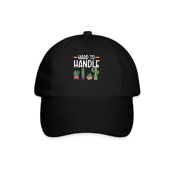 Schwer zu handhabender sukkulenter Kakteenpflanzengärtner - Baseballkappe - Schwarz/Schwarz - Vorne