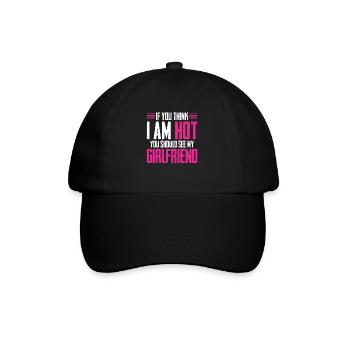 Si vous pensez que je suis mignon, vous devriez voir ma petite amie - Casquette classique - noir/noir - Devant