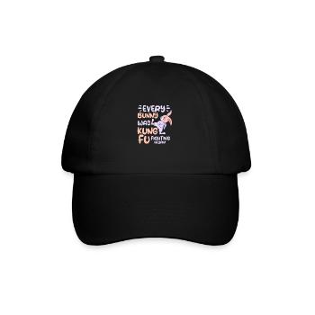 Kung Fu Kampfsport Kampfkunst Sport Geschenk - Baseballkappe - Schwarz/Schwarz - Vorne