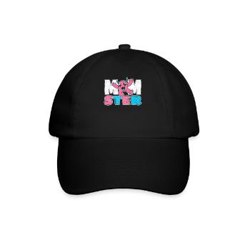 Little Momster Funny Halloween Costume for Mom - Baseball Cap - black/black - Front