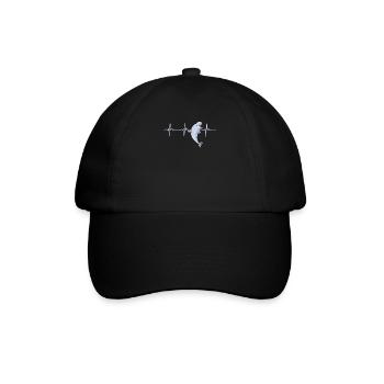 Battement de cœur de béluga - Casquette classique - noir/noir - Devant