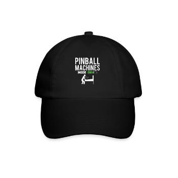 Pinball Machines Mode On Shirt Pinball Machine - Baseball Cap - black/black - Front
