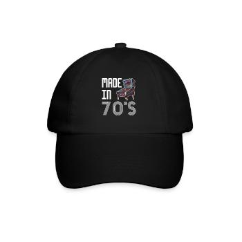 Made In 70s Pinball Shirt Pinball Machine - Baseball Cap - black/black - Front