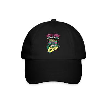 Ich Bin Nicht Alt Ich Bin Retro 90er Jahre - Baseballkappe - Schwarz/Schwarz - Vorne
