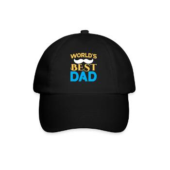 Der Beste Vater Der Welt Papi Papa Vater Tag - Baseballkappe - Schwarz/Schwarz - Vorne