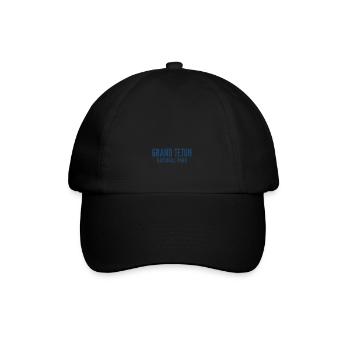 Parc national de Grand Teton Rétro minimaliste - Casquette classique - noir/noir - Devant