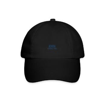 Parc national Acadia Minimaliste Rétro - Casquette classique - noir/noir - Devant