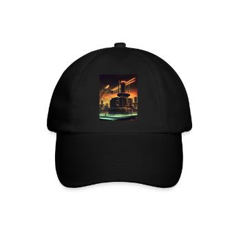 Science Fiction City Future - Baseball Cap - black/black - Front