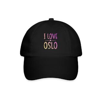 J’aime Oslo - Casquette classique - noir/noir - Devant