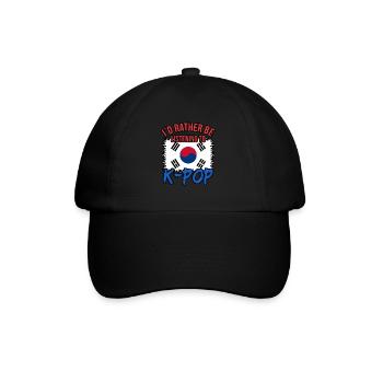 Südkorea - Baseballkappe - Schwarz/Schwarz - Vorne