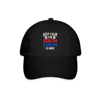 Südkorea - Baseballkappe - Schwarz/Schwarz - Vorne