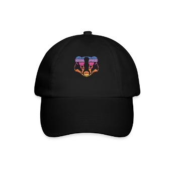 Badger Vintage Colorful - Baseball Cap - black/black - Front