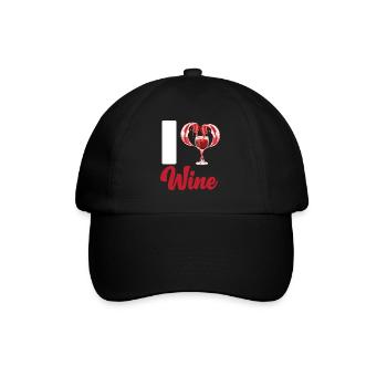 Sommelier Wine Drinking Tasting - Baseballkappe - Schwarz/Schwarz - Vorne