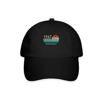 Vintage Geburtstag Geburtstag Retro 1967 Limited - Baseballkappe - Schwarz/Schwarz - Vorne