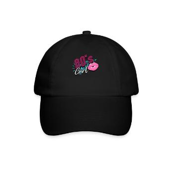 80s 80s Girl - Baseball Cap - black/black - Front