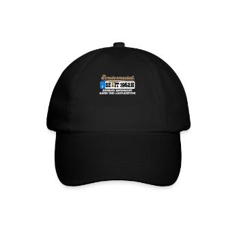 1952 Kennzeichen Geburtstag - Baseballkappe - Schwarz/Schwarz - Vorne