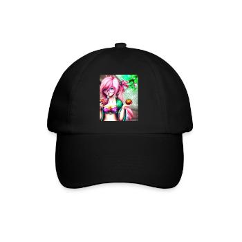 Japan Anime Drawing - Baseball Cap - black/black - Front