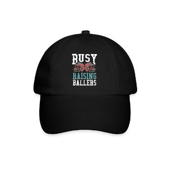 Occupé à élever des ballers - Casquette classique - noir/noir - Devant
