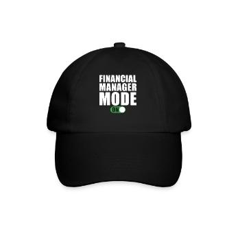 Finanzverwalter Modus an - Baseballkappe - Schwarz/Schwarz - Vorne