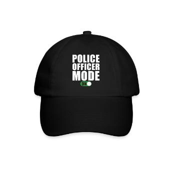 Mode Policier Un policier - Casquette classique - noir/noir - Devant