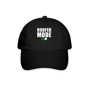 Dachdecker Modus Ein - Baseballkappe - Schwarz/Schwarz - Vorne