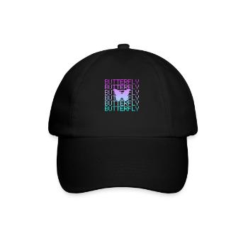Papillon - Casquette classique - noir/noir - Devant