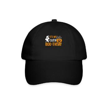 C’est ma 30ème chemise Boo-Thday Halloween - Casquette classique - noir/noir - Devant