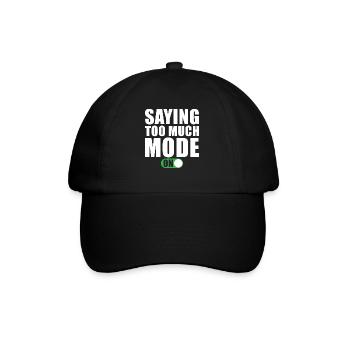 Dire drôle dit trop de mode - Casquette classique - noir/noir - Devant