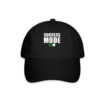 Success Motivation Quote Success Mode On - Baseball Cap - black/black - Front