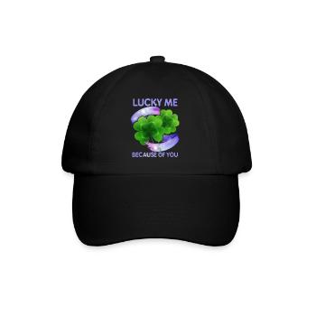 Cloverleaf Happiness, Happy Love, Valentine's Day - Baseball Cap - black/black - Front