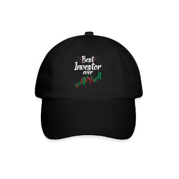 Best Investor Ever Invest Investors - Baseball Cap - black/black - Front