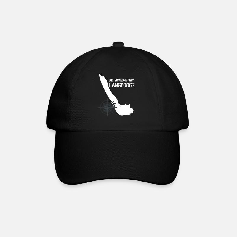 Langeoog lustig - Baseballkappe - Schwarz/Schwarz