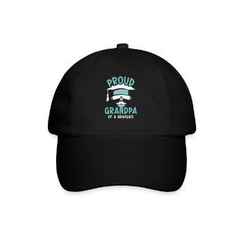 Stolzer Großvater Eines Absolventen Absolvent - Baseballkappe - Schwarz/Schwarz - Vorne