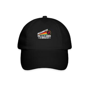 Dressage parce que tout le reste est trop facile - Casquette classique - noir/noir - Devant