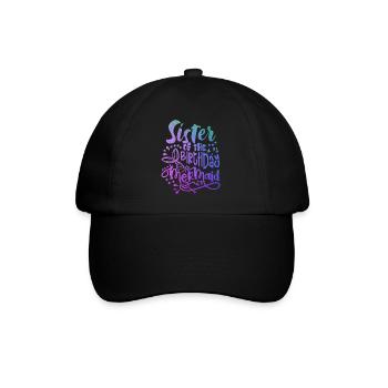Sister Of The Birthday Mermaid Matching Family - Casquette classique - noir/noir - Devant