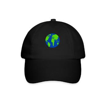 Klimaschutz Unsere Mudda Klimawandel - Baseballkappe - Schwarz/Schwarz - Vorne