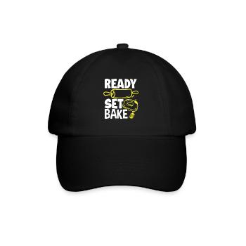 Funny Hobby Baker Gift - Baseball Cap - black/black - Front