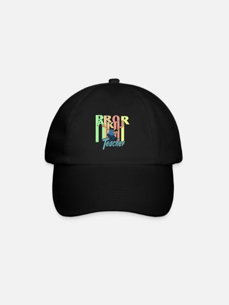 Retro PARKOUR Teacher Awesome Teacher Designs - Baseball Cap - black/black