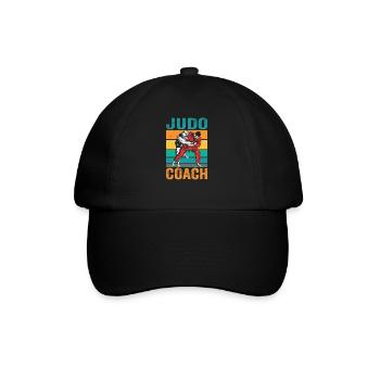 Judo Trainer Hobby Kampfsport Judoka Kampfkunst - Baseballkappe - Schwarz/Schwarz - Vorne