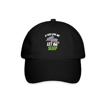 If You Love Me Let Me Sleep Animal Koala - Baseball Cap - black/black - Front