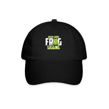 Ask Me About Frog Croak Frog Catcher - Baseball Cap - black/black - Front