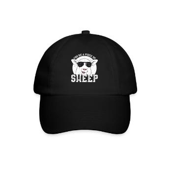 Witziger Spruch Sarkastisches Zitat Ironisches Lif - Baseballkappe - Schwarz/Schwarz - Vorne