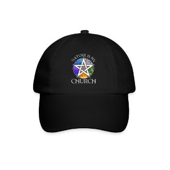 La nature est mon église - Casquette classique - noir/noir - Devant