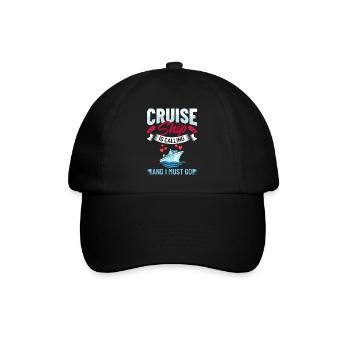 Kreuzfahrtschiff Reise Kreuzfahrt Kreuzfahrtreise - Baseballkappe - Schwarz/Schwarz - Vorne