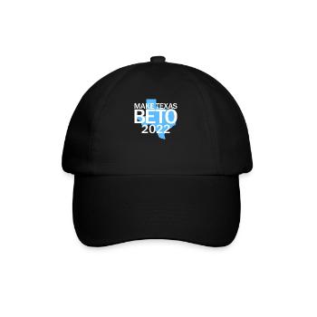 Machen Sie Texas Beto 2022 Beto f�r Gouverneur 202 - Baseballkappe - Schwarz/Schwarz - Vorne