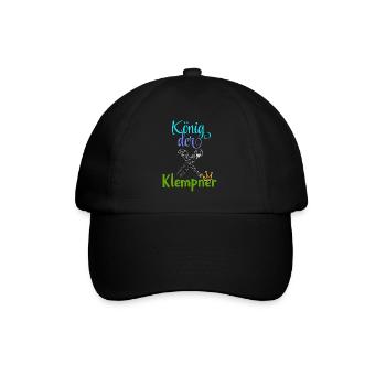 König der Klempner Handwerker Beruf Klempner - Baseballkappe - Schwarz/Schwarz - Vorne