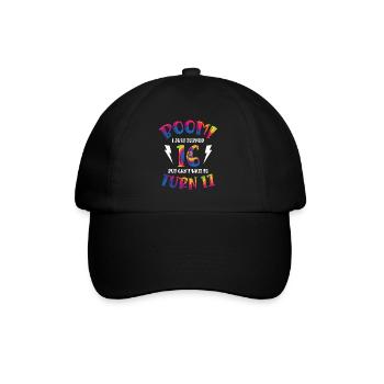 Boom Je viens d’avoir 16 ans mais j’ai hâte de - Casquette classique - noir/noir - Devant