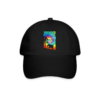 Afrika Safari Elefant - Baseballkappe - Schwarz/Schwarz - Vorne